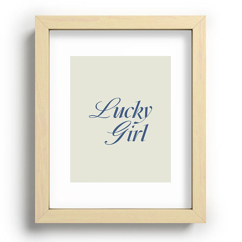 les muses lucky girl Recessed Framing Rectangle
