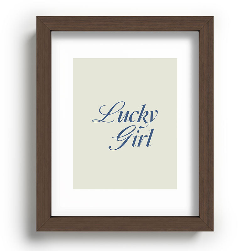 les muses lucky girl Recessed Framing Rectangle