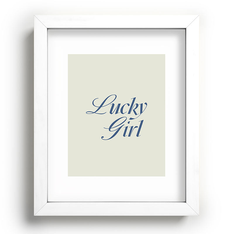 les muses lucky girl Recessed Framing Rectangle