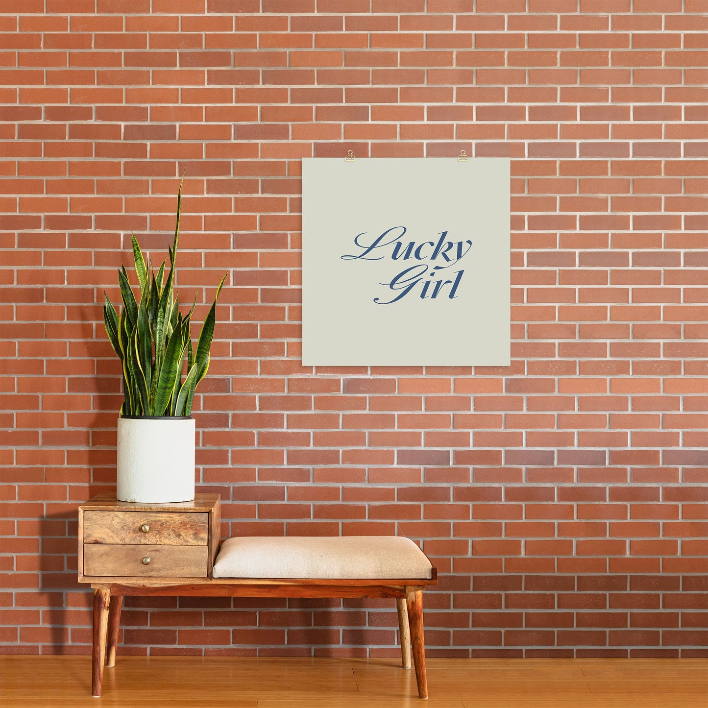 les muses lucky girl Art Print