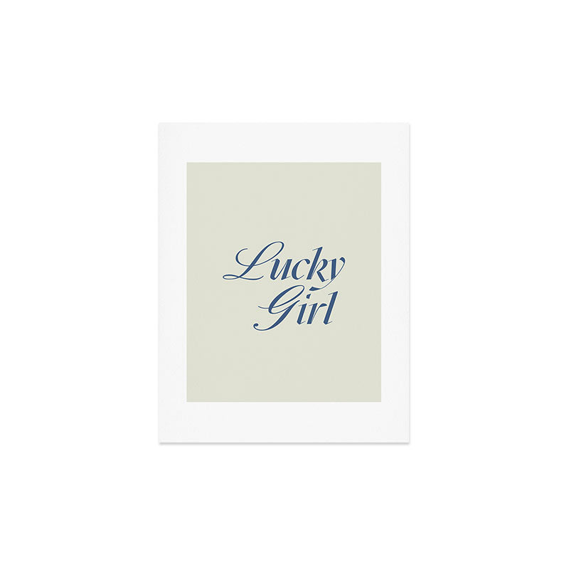 les muses lucky girl Art Print