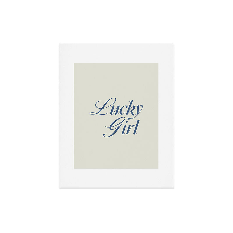les muses lucky girl Art Print