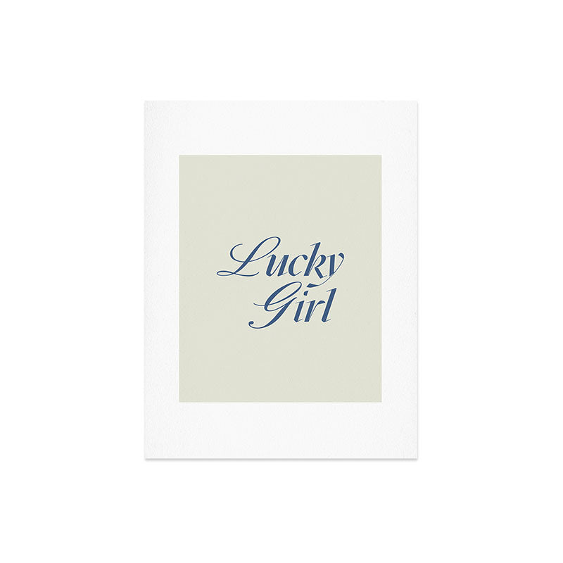 les muses lucky girl Art Print