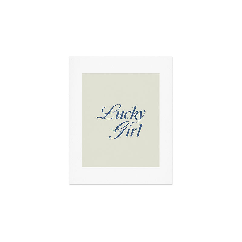 les muses lucky girl Art Print