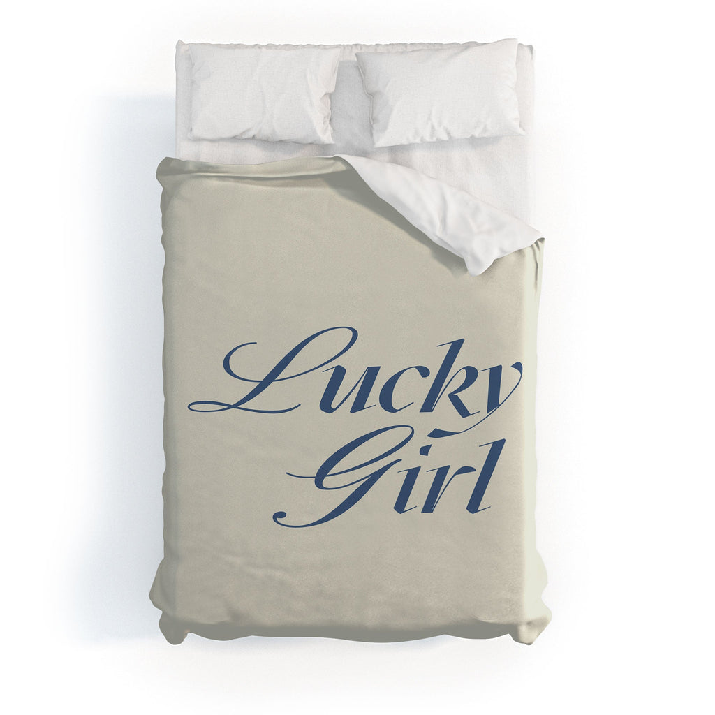 les muses lucky girl Duvet Cover
