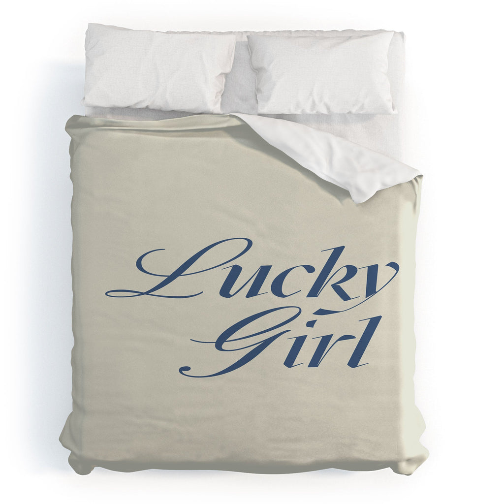 les muses lucky girl Duvet Cover