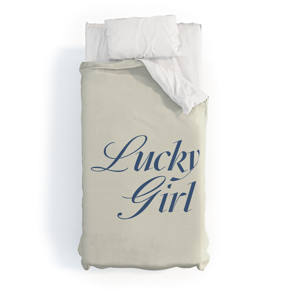 les muses lucky girl Duvet Cover