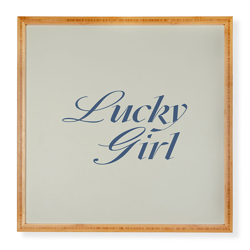 les muses lucky girl Framed Wall Art