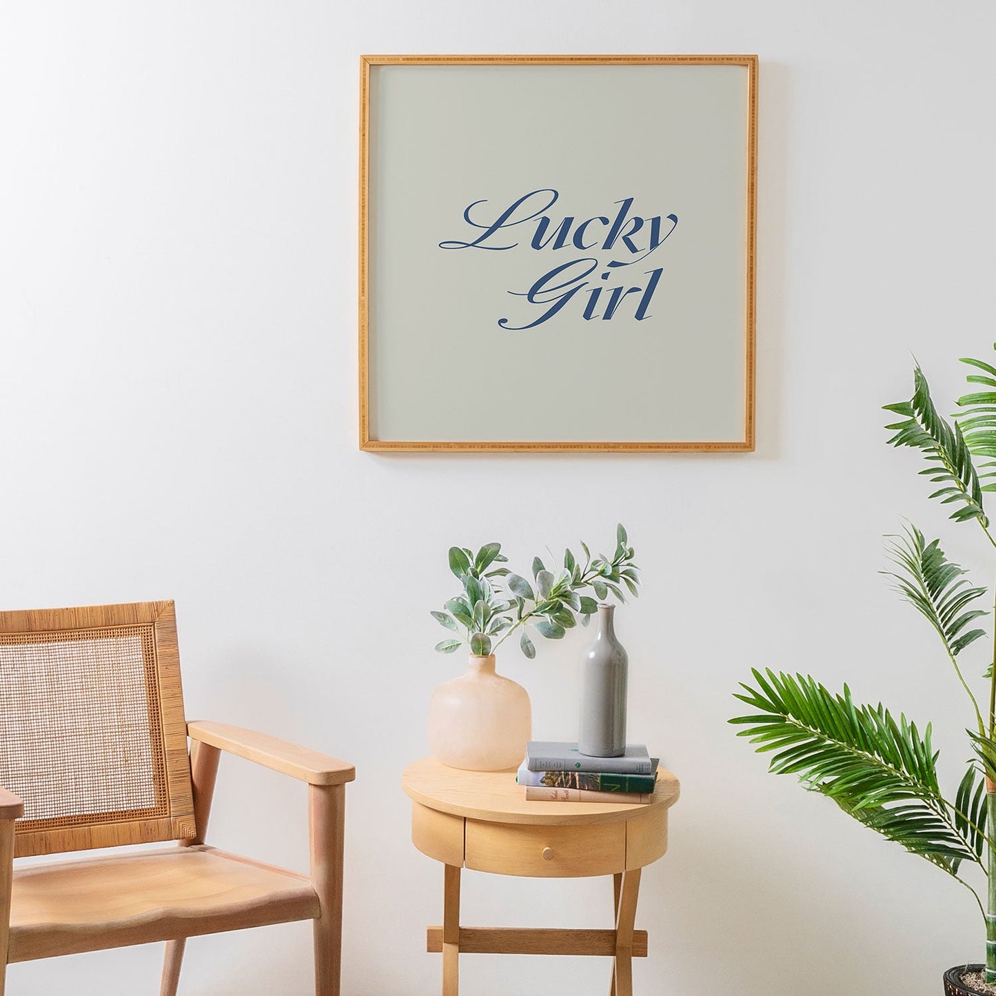 les muses lucky girl Framed Wall Art