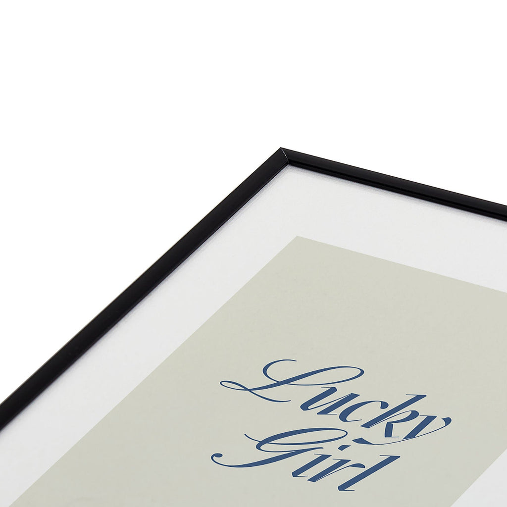 les muses lucky girl Metal Framed Art Print