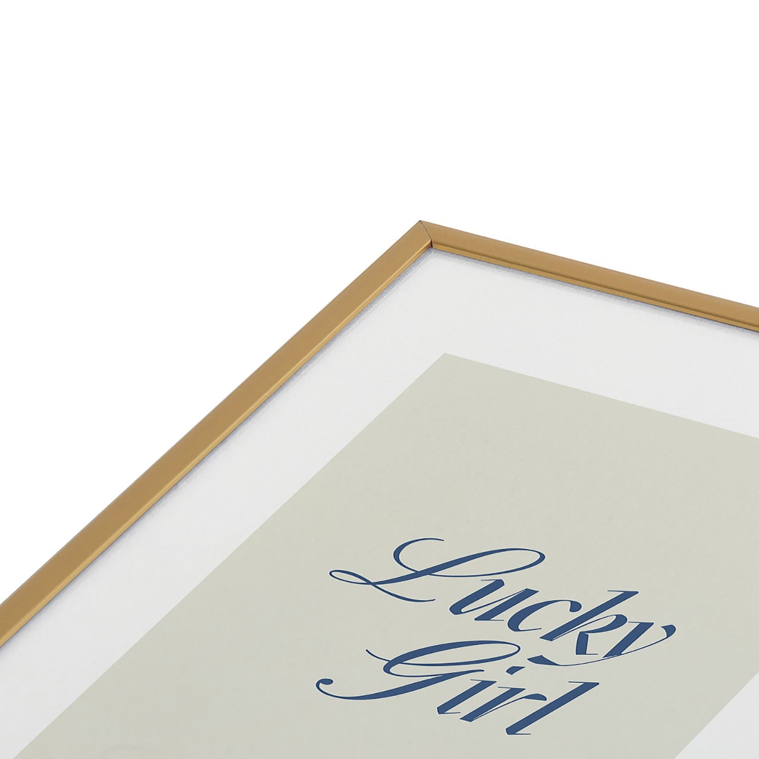 les muses lucky girl Metal Framed Art Print