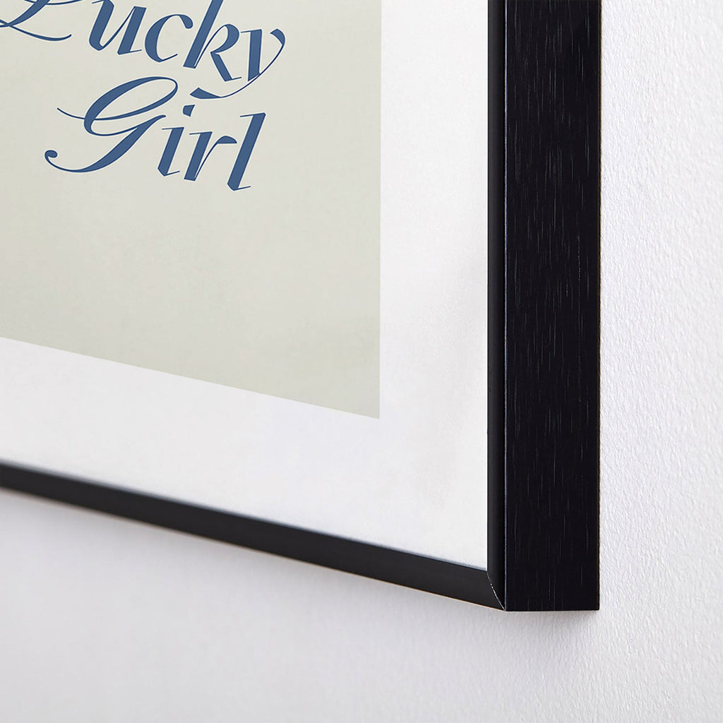 les muses lucky girl Metal Framed Art Print