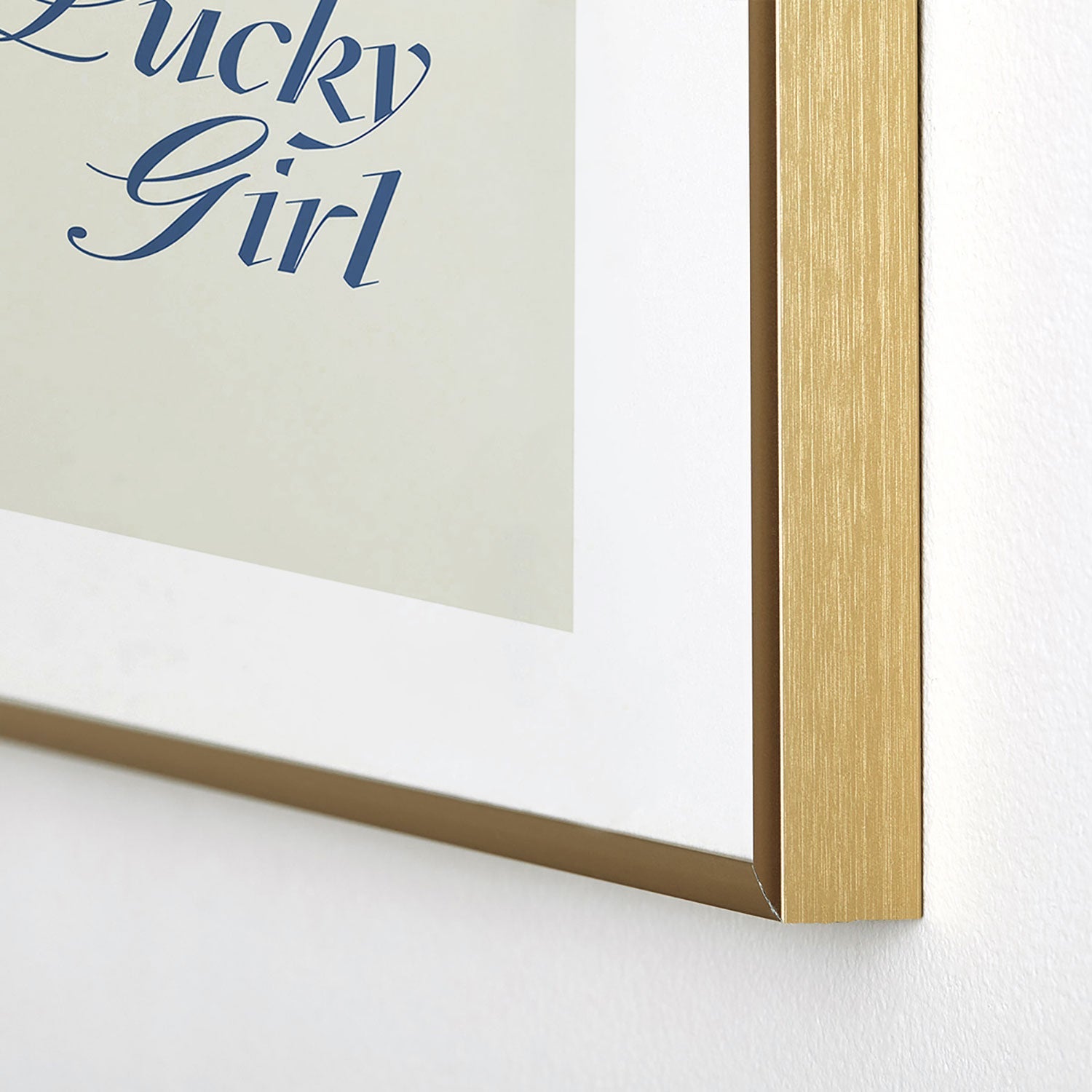 les muses lucky girl Metal Framed Art Print