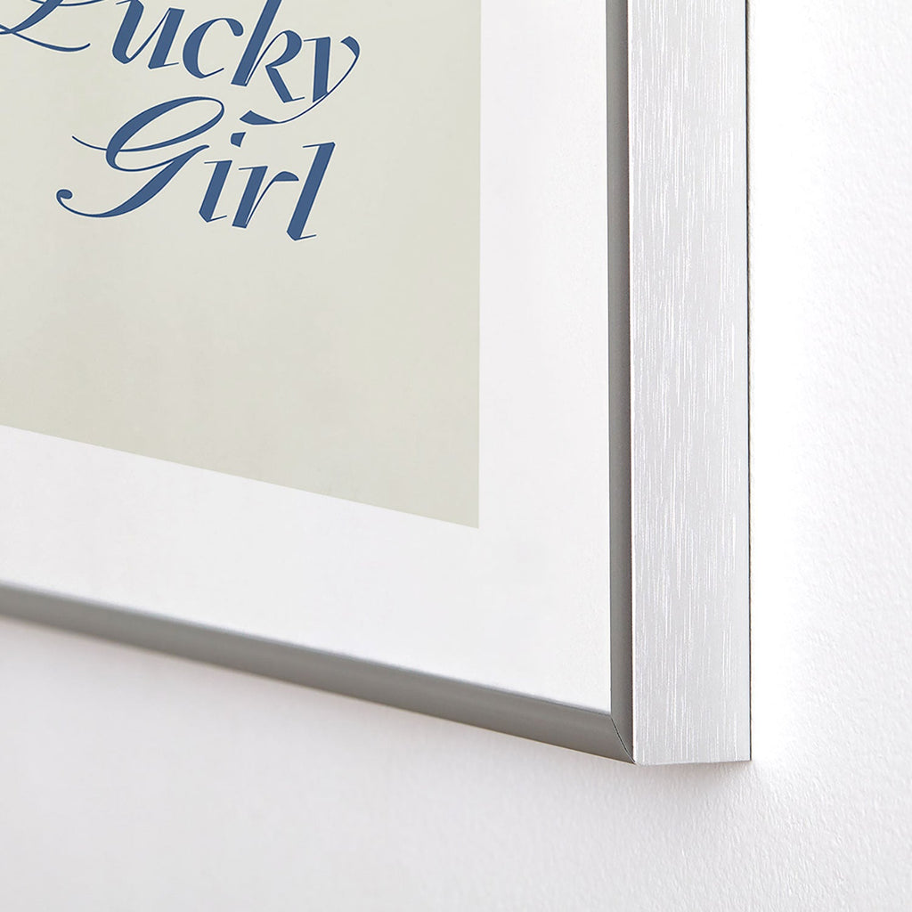 les muses lucky girl Metal Framed Art Print