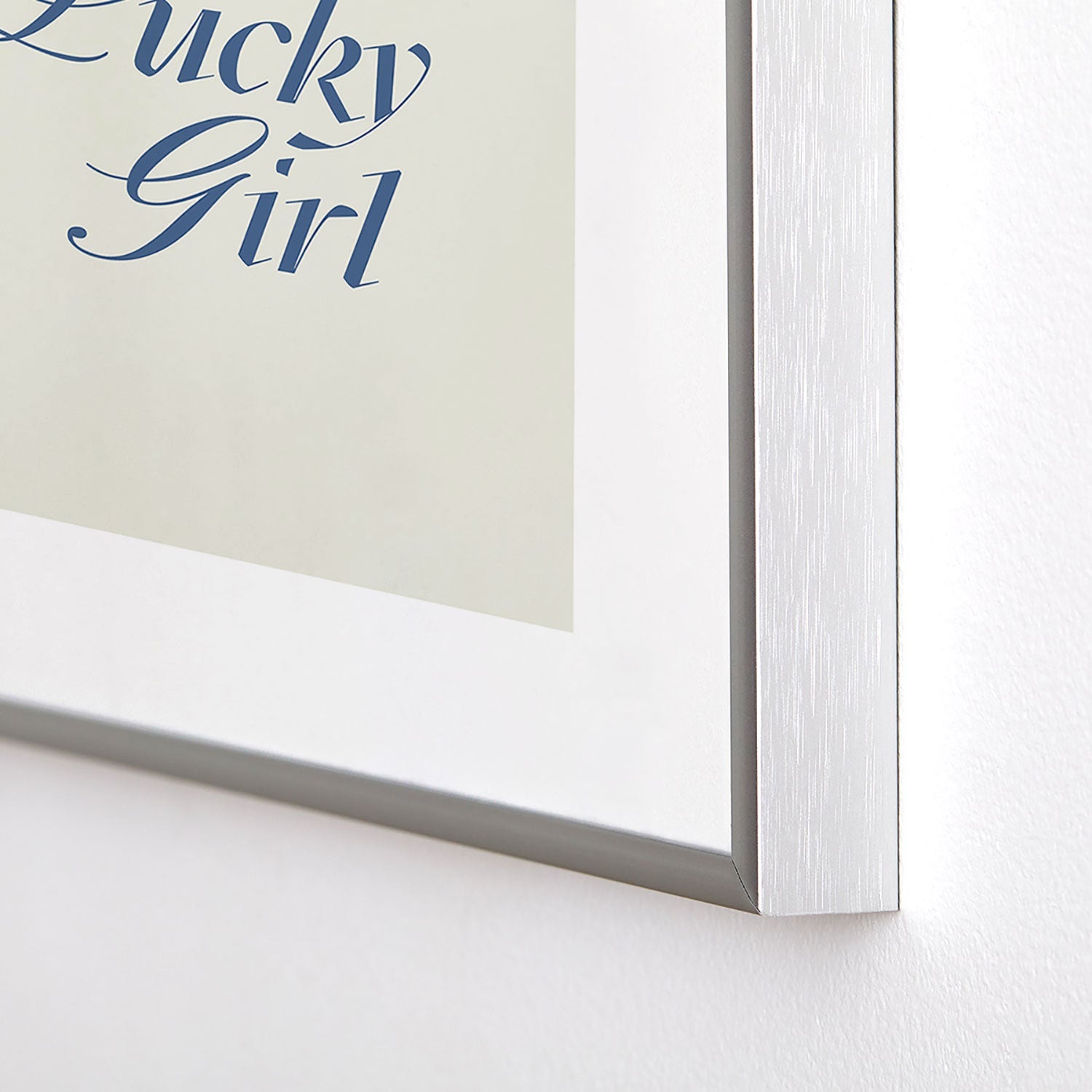 les muses lucky girl Metal Framed Art Print