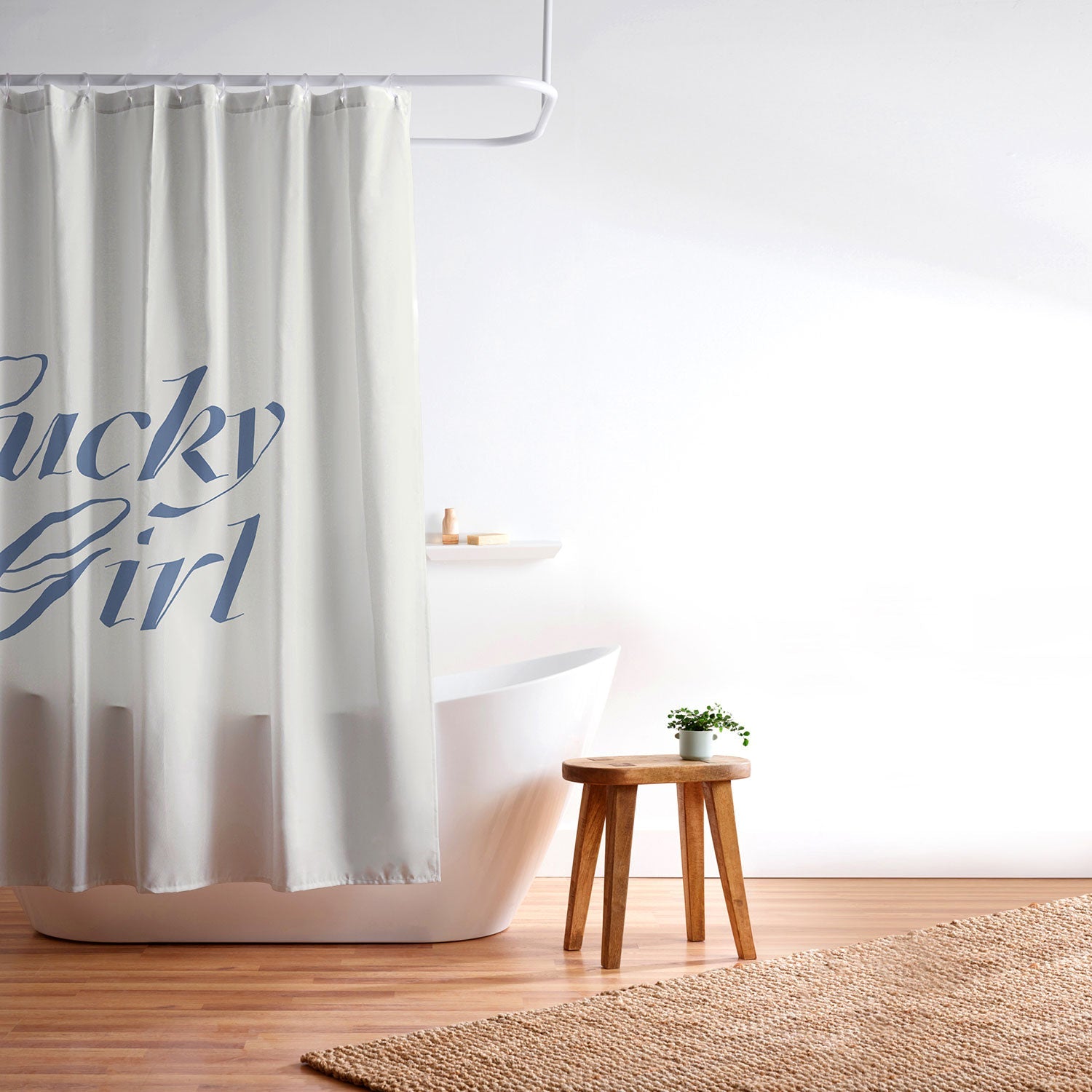 les muses lucky girl Shower Curtain