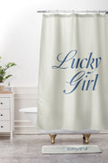 les muses lucky girl Shower Curtain And Mat
