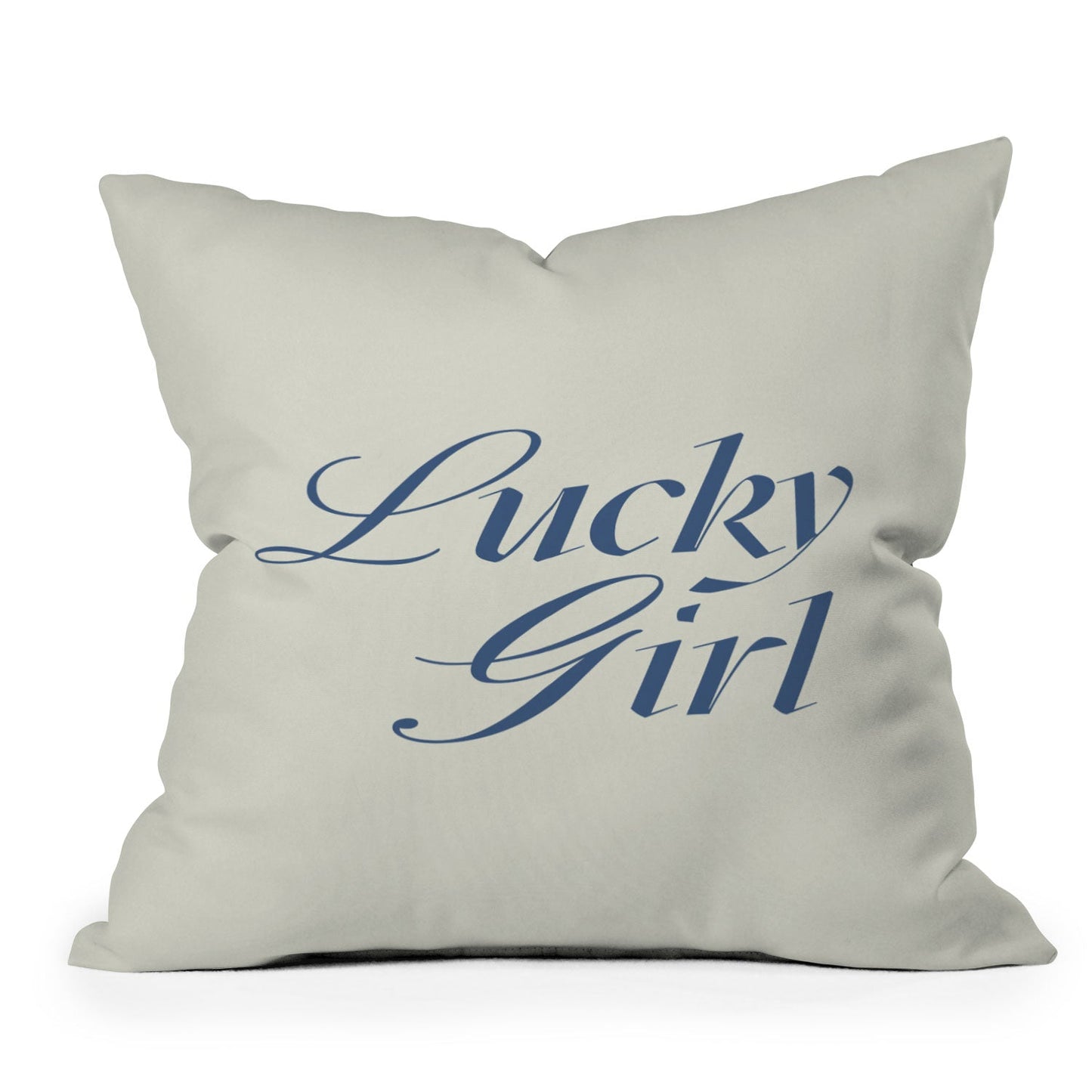 les muses lucky girl Outdoor Throw Pillow