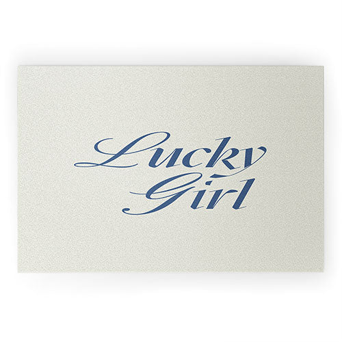 les muses lucky girl Welcome Mat