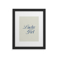 les muses lucky girl Framed Art Print