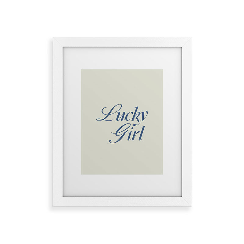 les muses lucky girl Framed Art Print