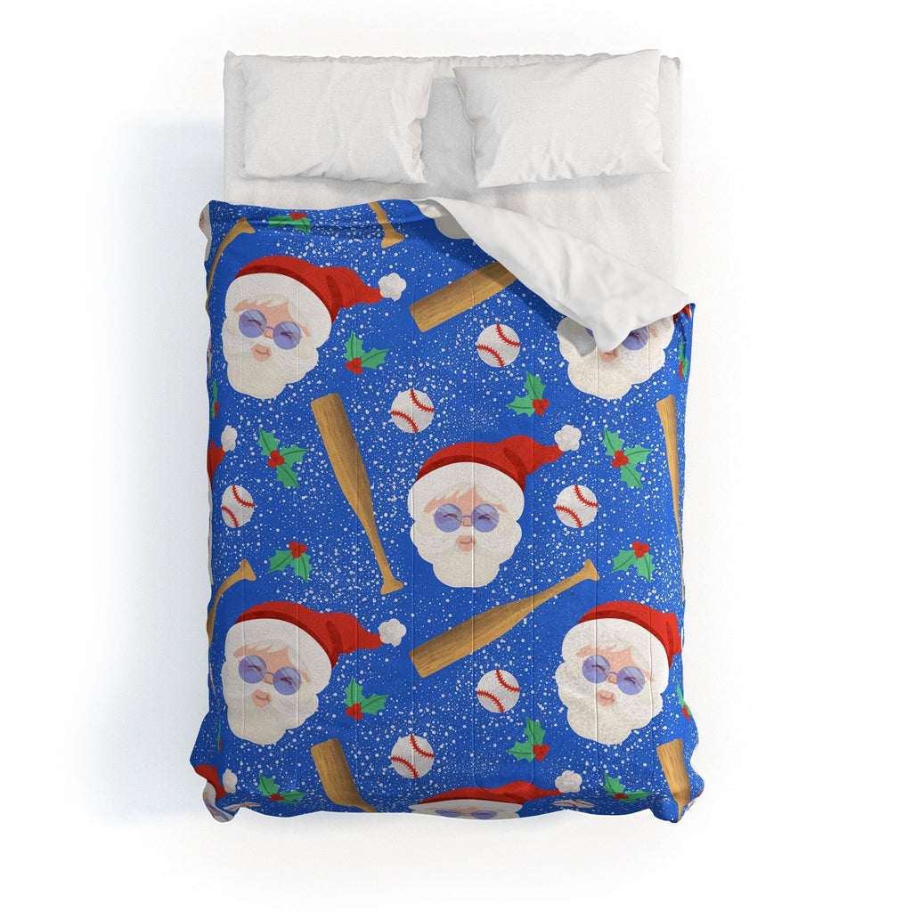 Design by Spark Sporty Baseball Santa Comforter