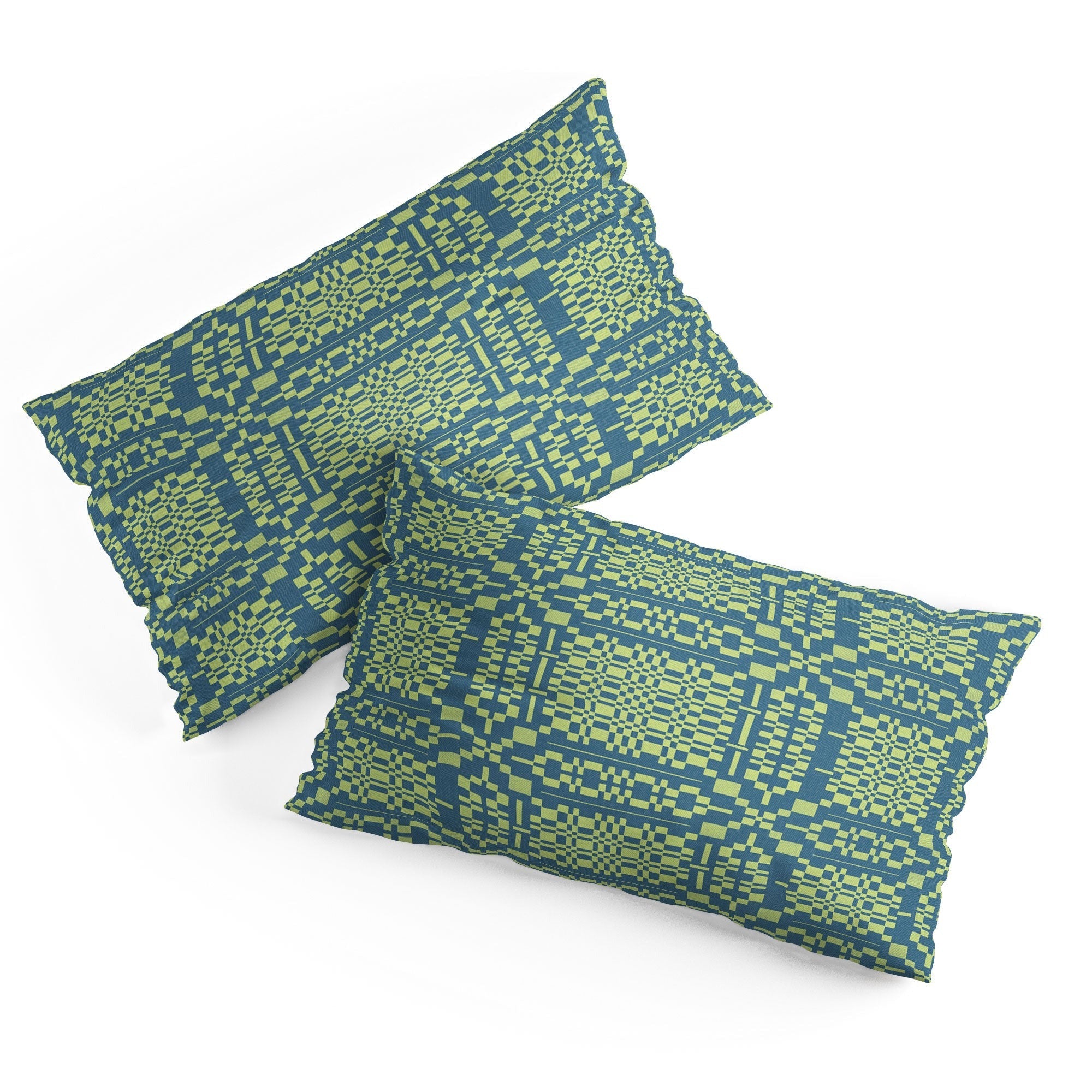 Marta Barragan Camarasa Nostalgic Grid Design Pillow Shams