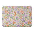 Pimlada Phuapradit Ditsy Spring Floral Memory Foam Bath Mat