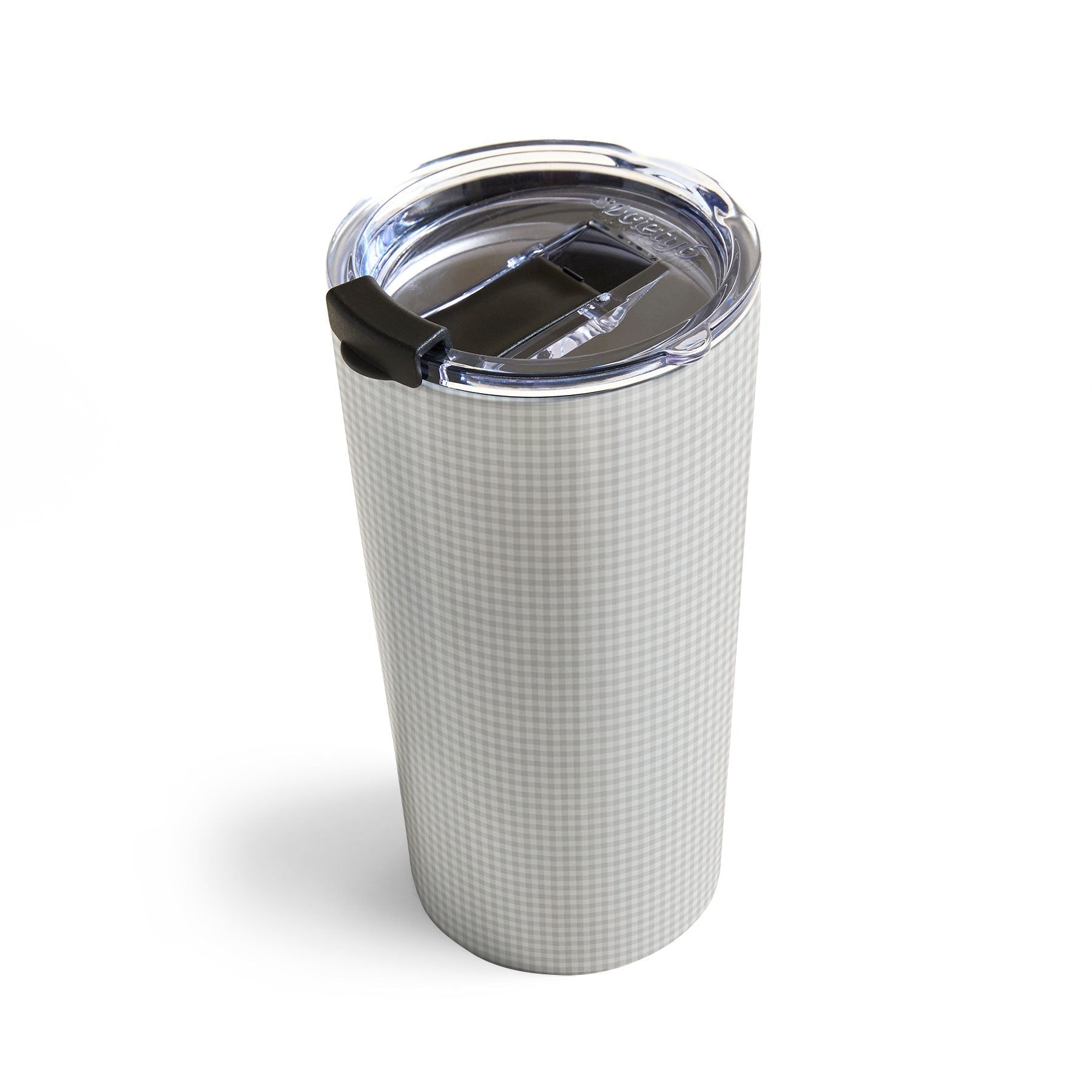 Colour Poems Gingham Plaid Pattern Cloud White Travel Mug