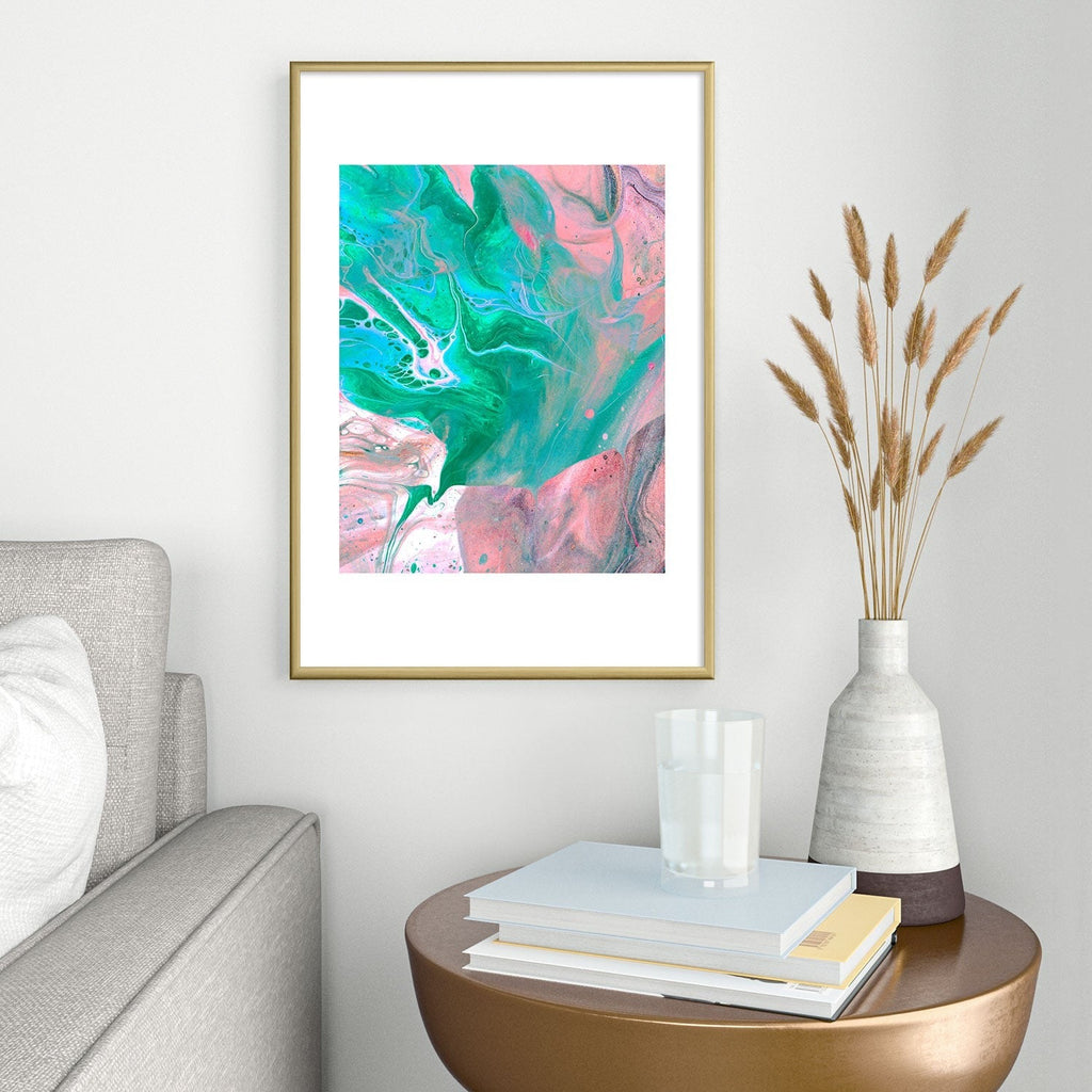 83 Oranges Another Worldly Metal Framed Art Print