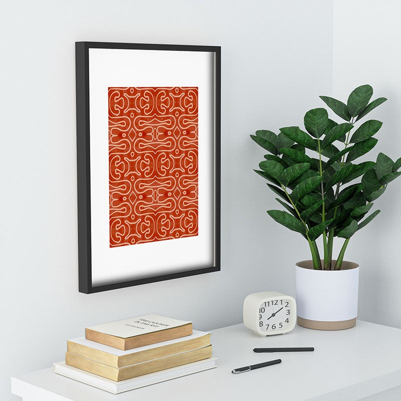 Mirimo Venexiana Burnt Orange Recessed Framing Rectangle