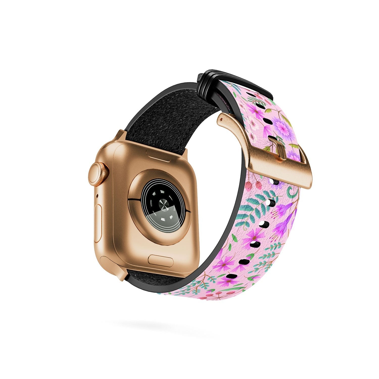Pimlada Phuapradit Ditsy Purple Floral Half Drop Apple Watch Band