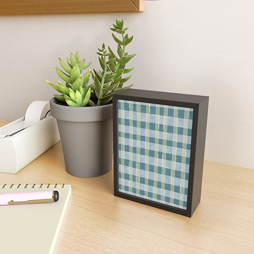 Marta Barragan Camarasa Country Style Checks Framed Mini Art Print