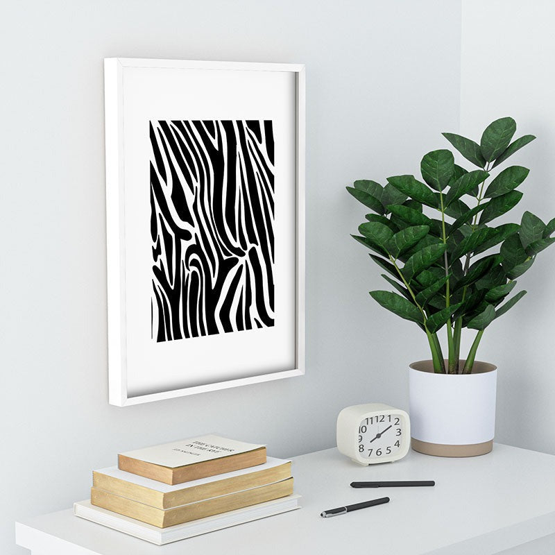 Jennifer Labre Wild Zebra Recessed Framing Rectangle