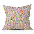 Pimlada Phuapradit Ditsy Spring Floral Outdoor Throw Pillow