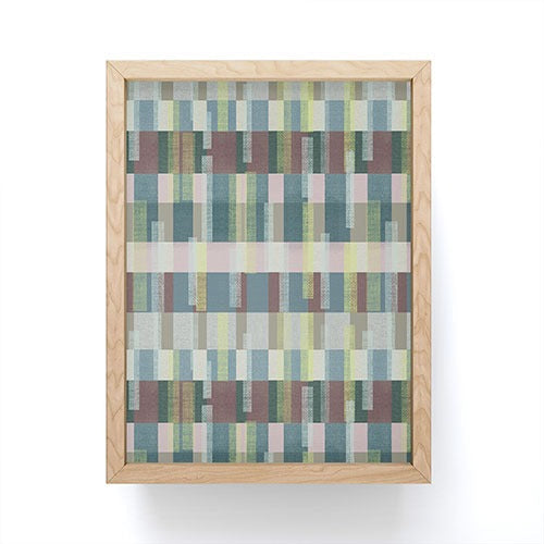 Marta Barragan Camarasa Dynamic Linear Blocks Framed Mini Art Print