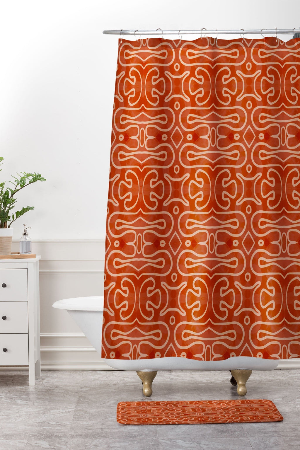 Mirimo Venexiana Burnt Orange Memory Foam Bath Mat