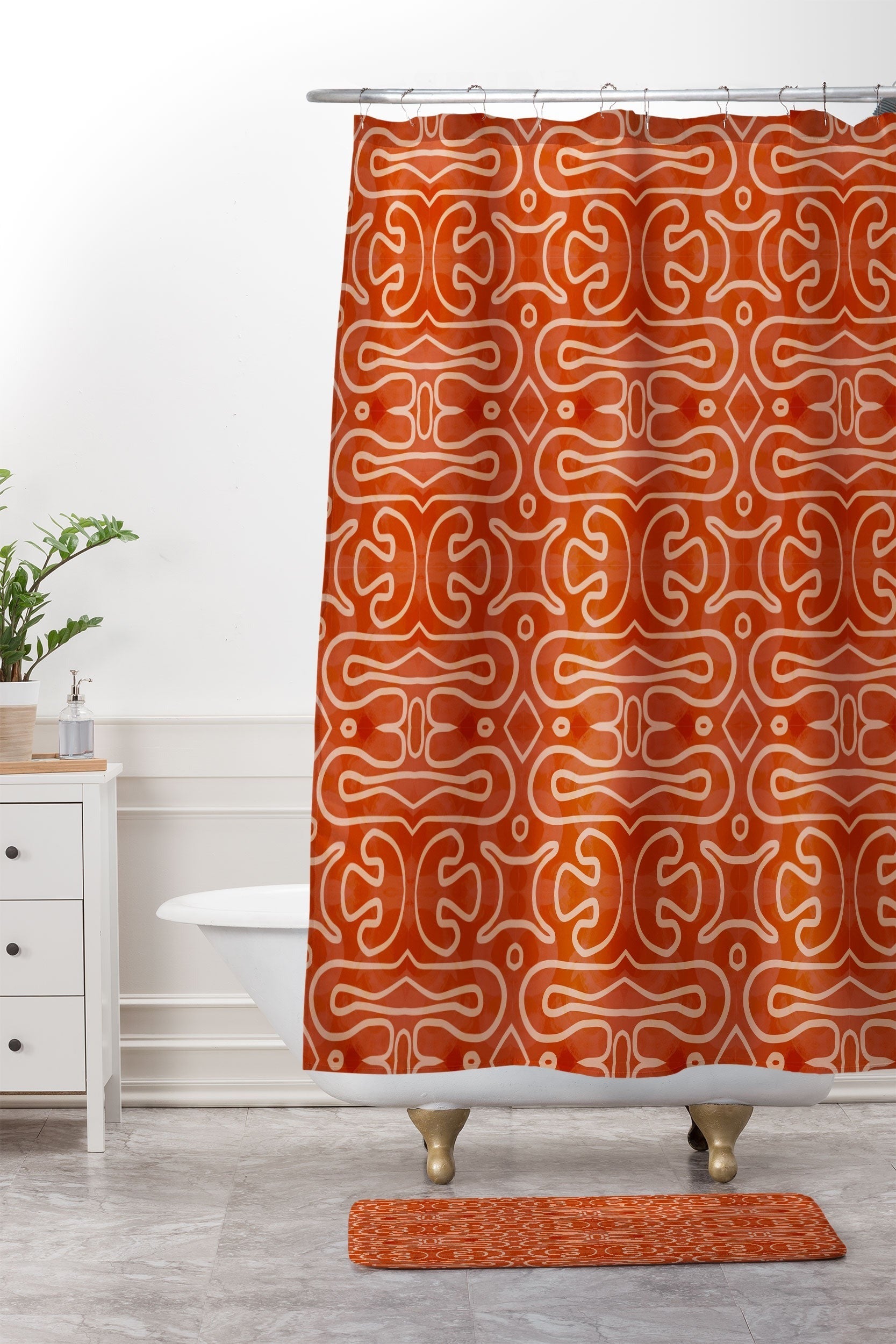 Mirimo Venexiana Burnt Orange Memory Foam Bath Mat