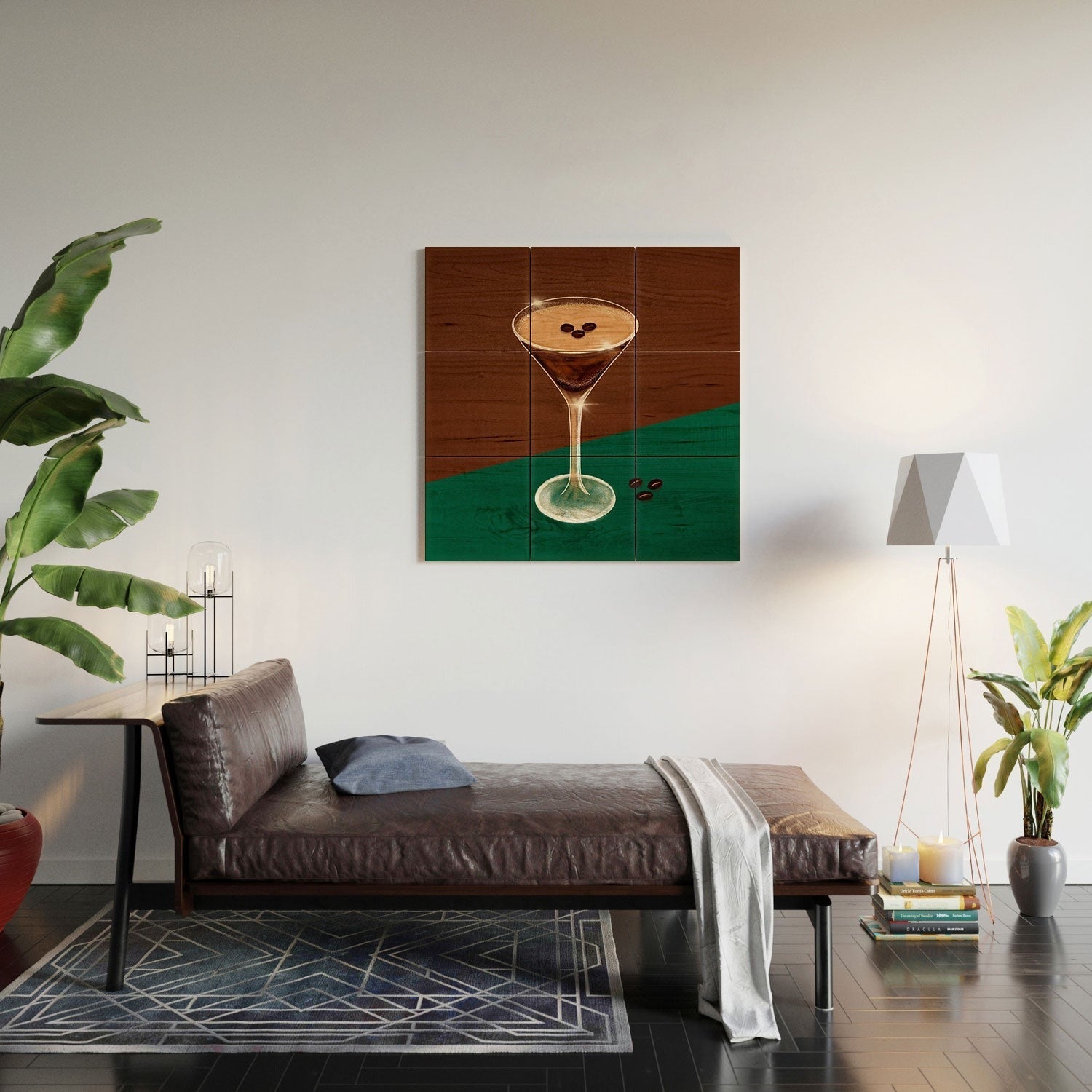 Design by Spark Expresso Martini Coffee Beans Wood Wall Mural