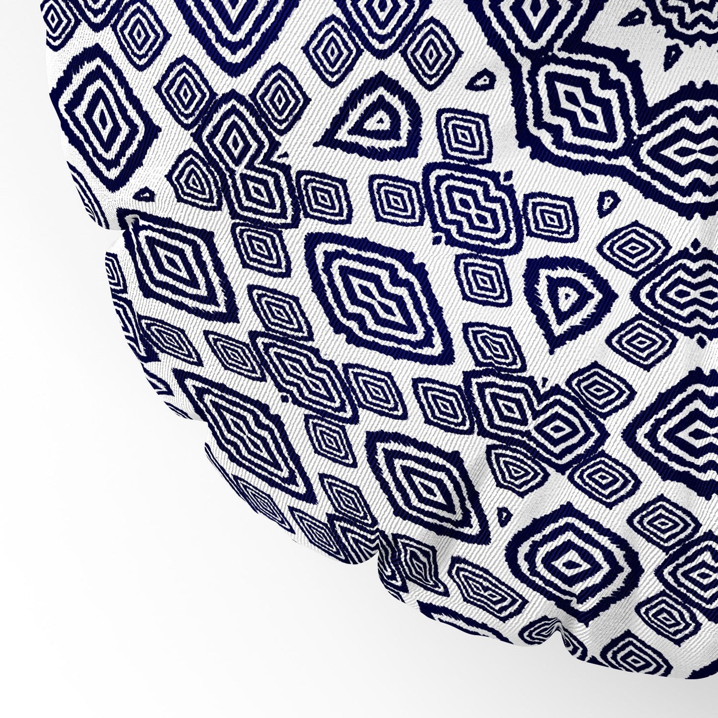 Lisa Argyropoulos Athena Indigo Floor Pillow Round