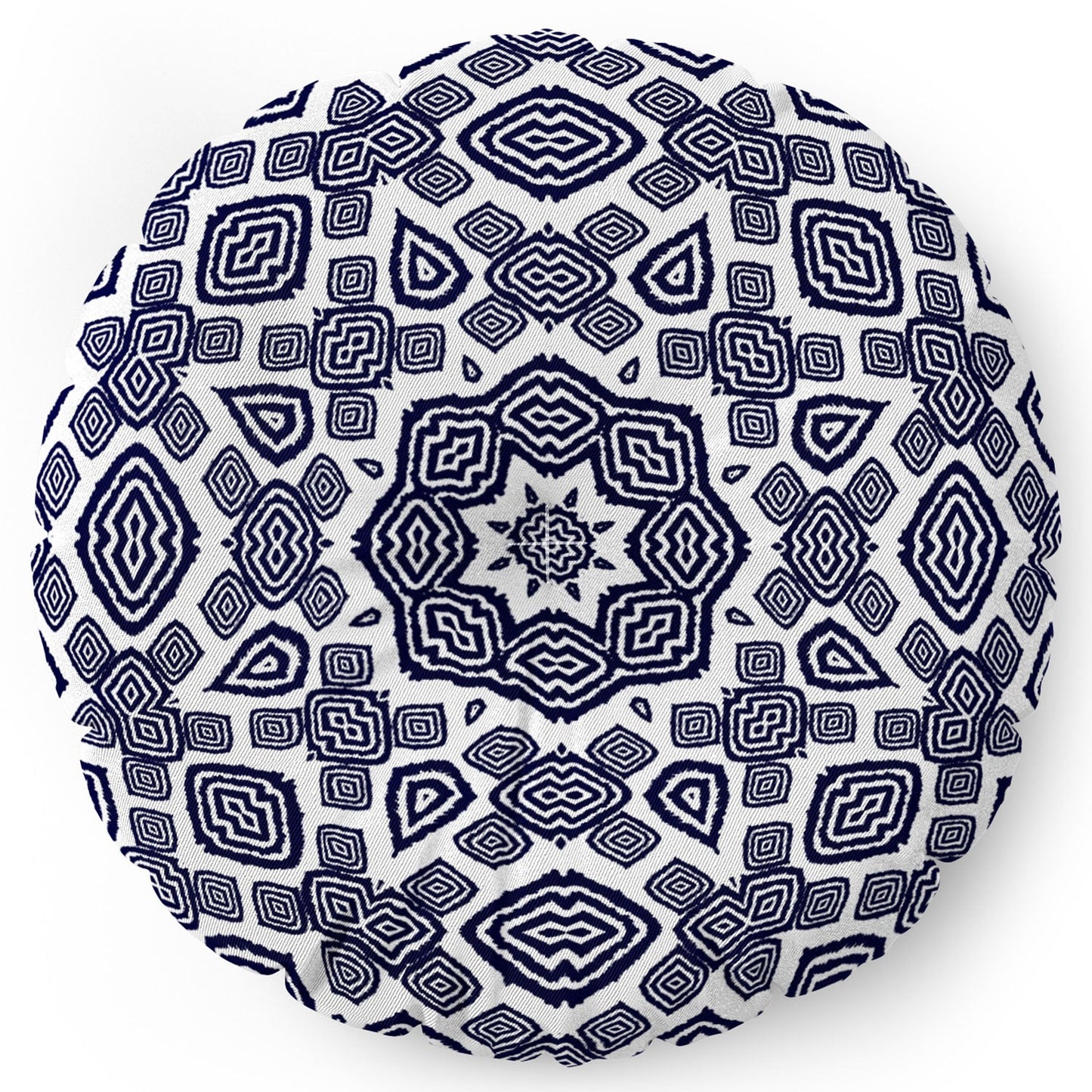 Lisa Argyropoulos Athena Indigo Floor Pillow Round