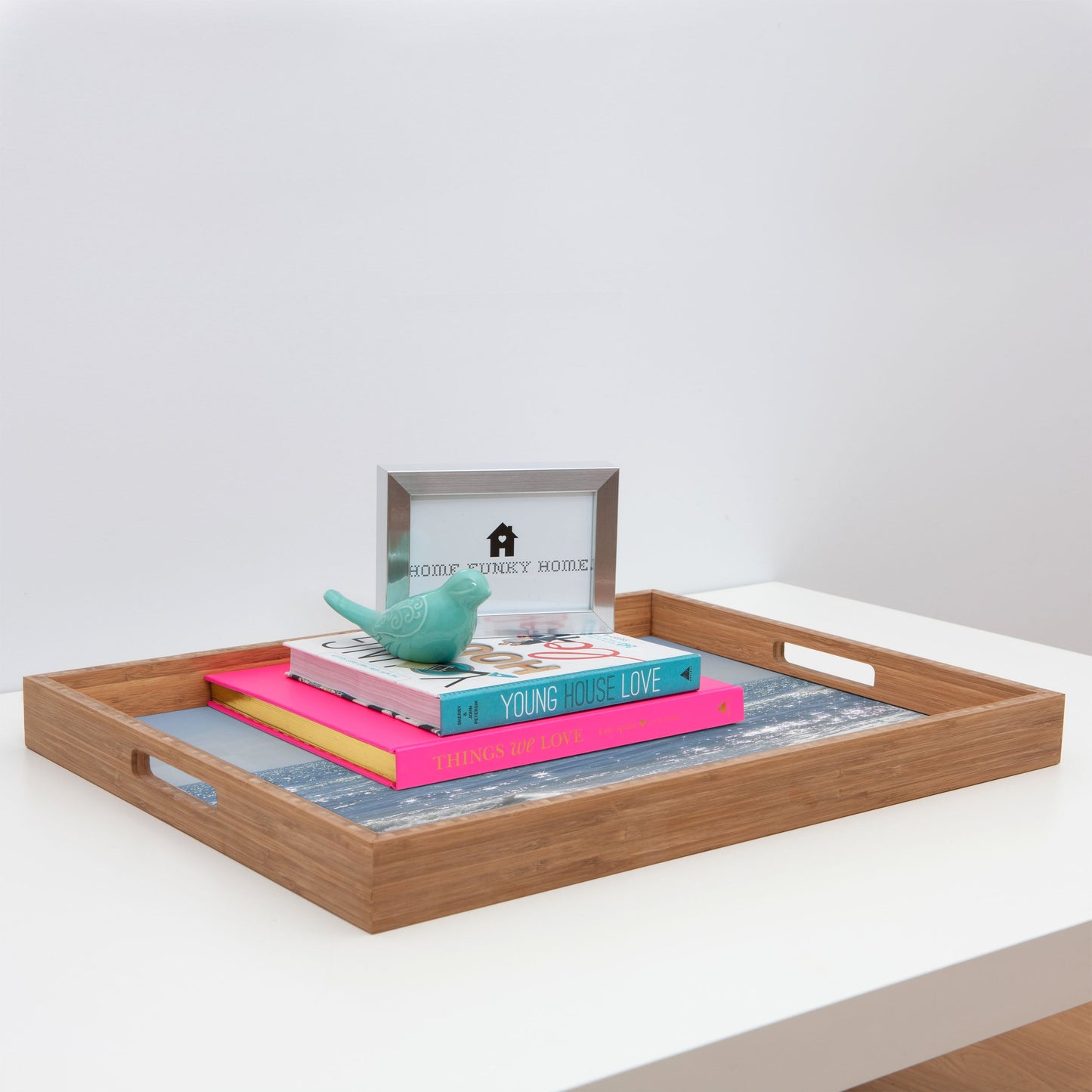 Lisa Argyropoulos Crystal Blue Rectangular Tray