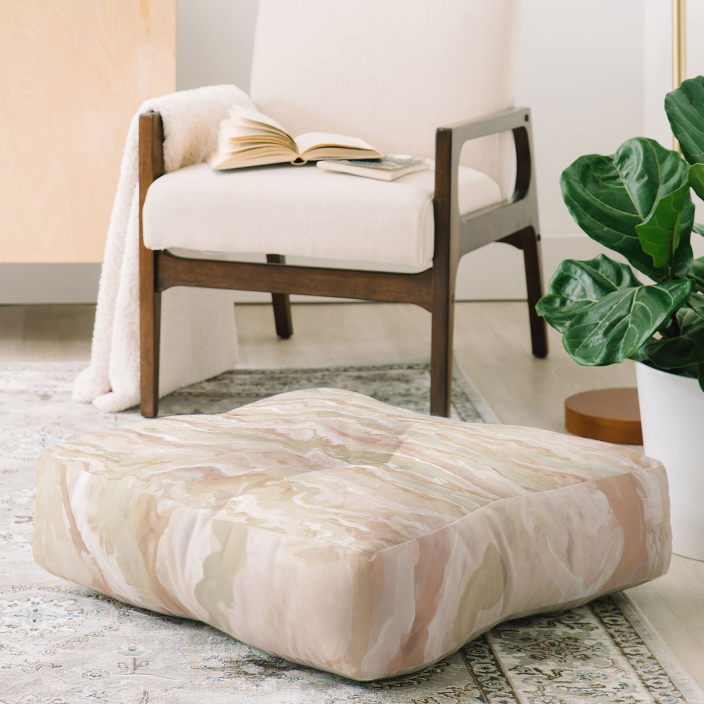 Lisa Argyropoulos Desert Melt Floor Pillow Square