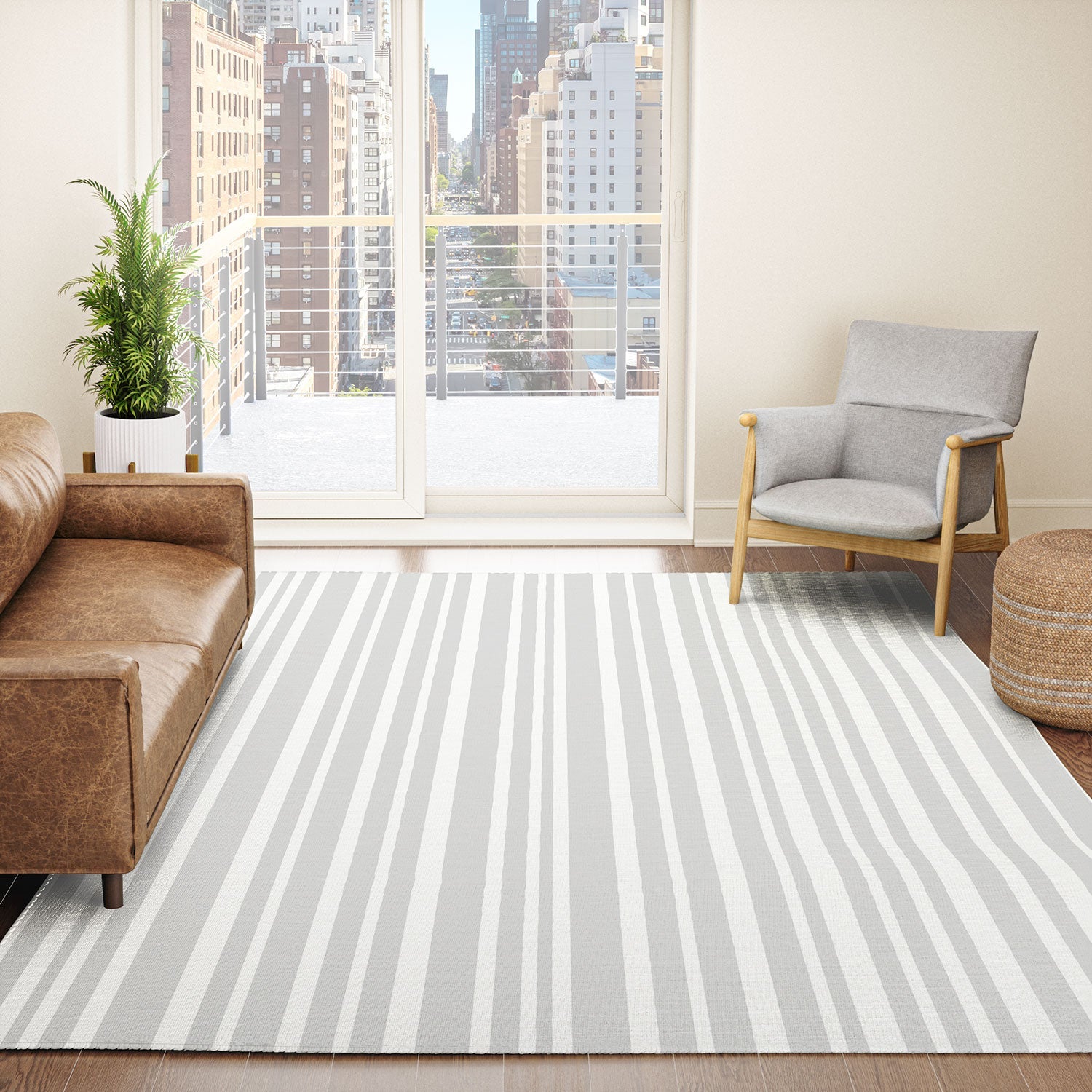 Lisa Argyropoulos Dove Stripe Area Rug