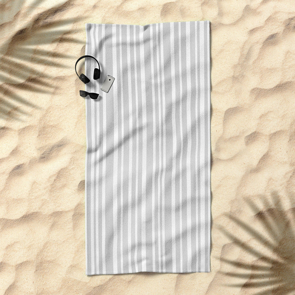 Lisa Argyropoulos Dove Stripe Beach Towel