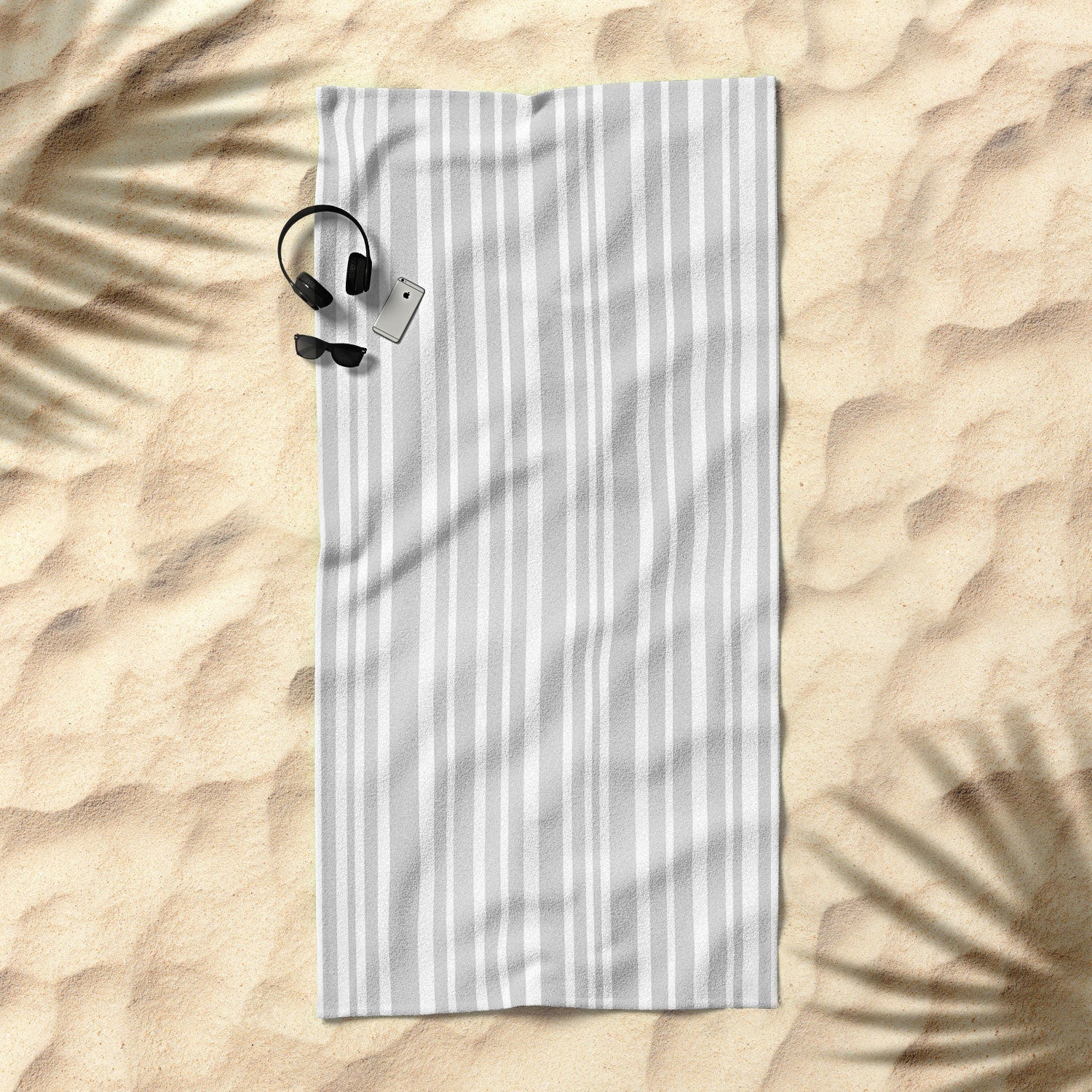Lisa Argyropoulos Dove Stripe Beach Towel