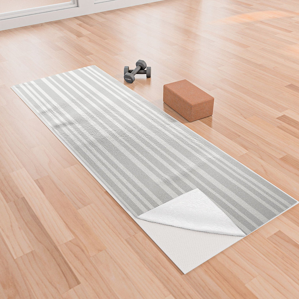 Lisa Argyropoulos Dove Stripe Yoga Towel