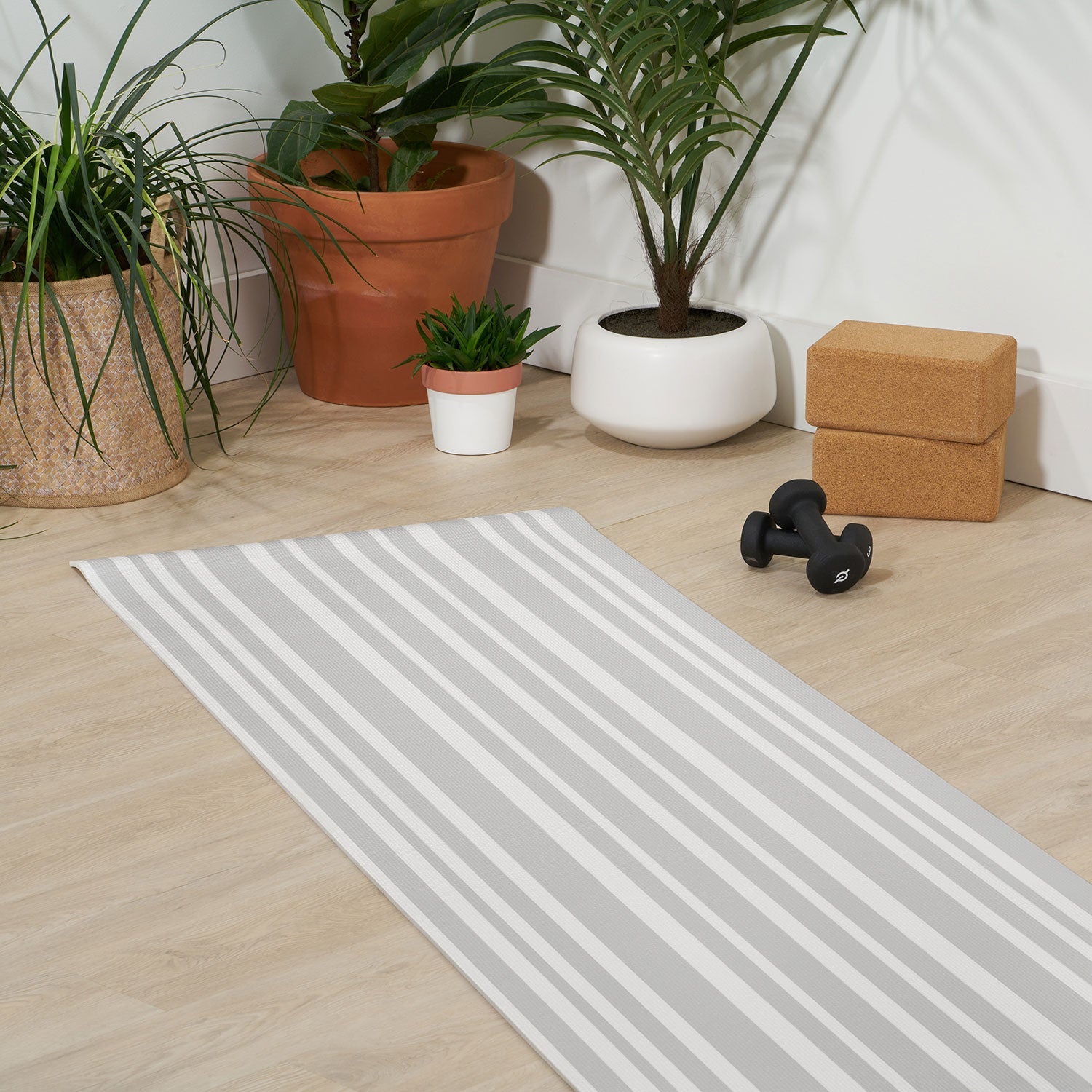 Lisa Argyropoulos Dove Stripe Yoga Mat