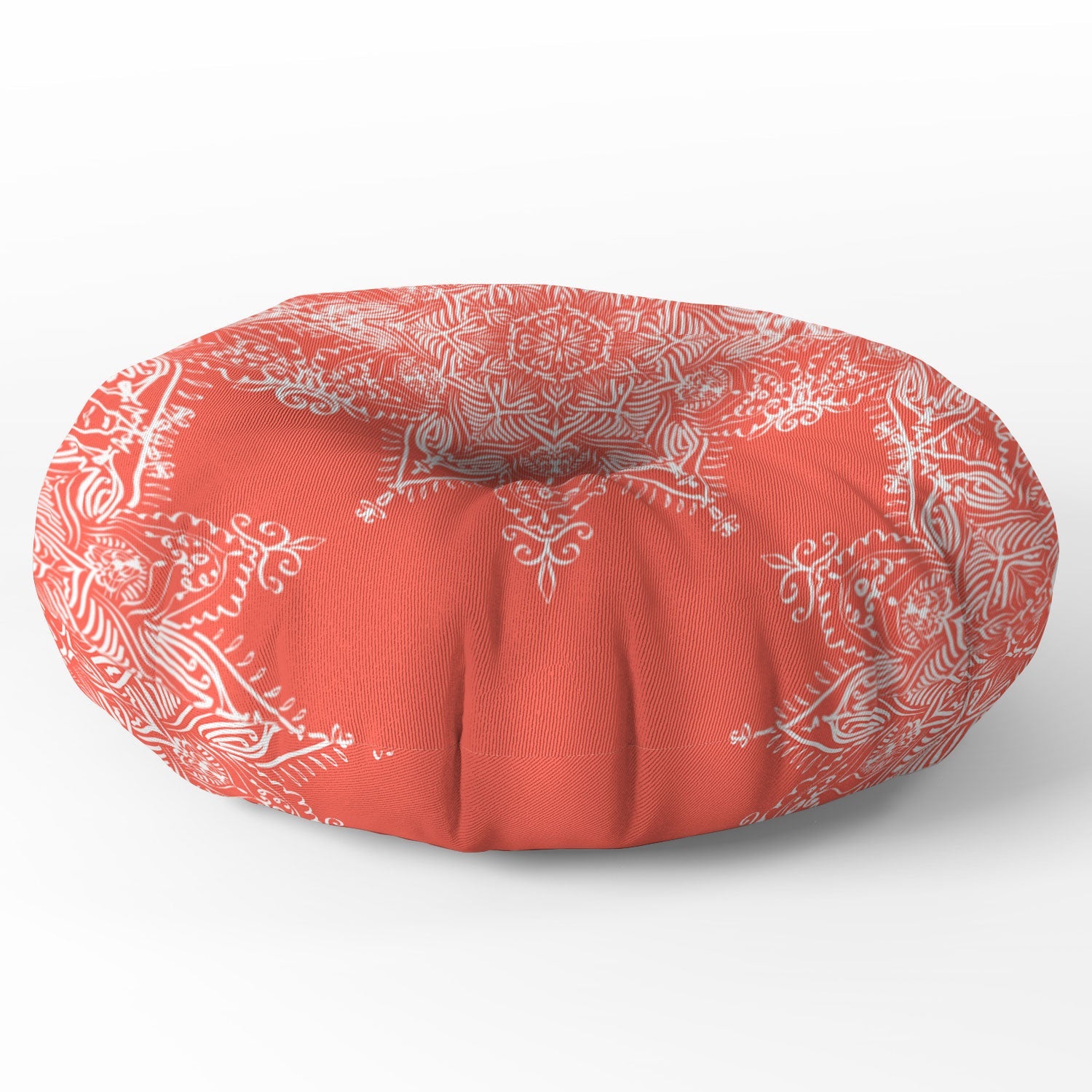 Lisa Argyropoulos Enchanted Soul Coral Floor Pillow Round