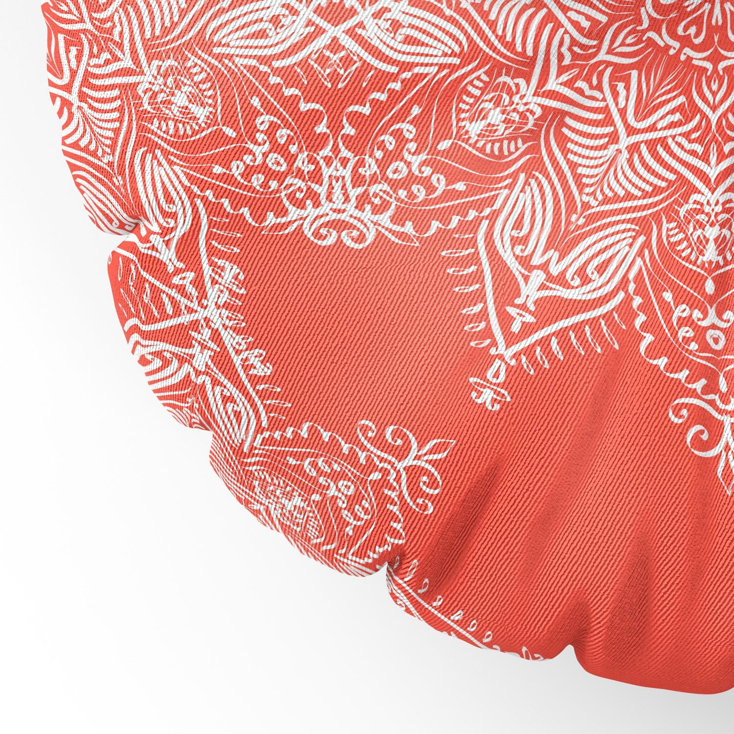 Lisa Argyropoulos Enchanted Soul Coral Floor Pillow Round